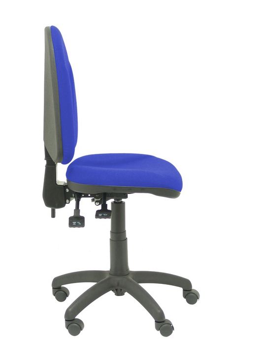 Modelo Algarra - Silla de oficina ergonómica con mecanismo asincro y regulable en altura - Asiento y respaldo tapizados en tejido BALI color azul. Espuma con forma anatómica.