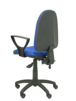 Modelo Algarra - Silla de oficina ergonómica con mecanismo asincro y regulable en altura - Asiento y respaldo tapizados en tejido BALI color azul. Espuma con forma anatómica. Brazos fijos incorporados de serie.