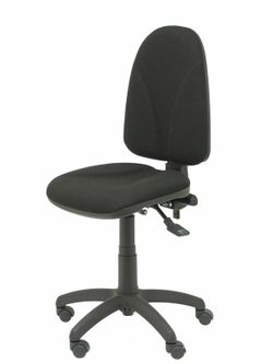 Modelo Algarra - Silla de oficina ergonómica con mecanismo asincro y regulable en altura - Asiento y respaldo tapizados en tejido BALI color negro. Espuma con forma anatómica.