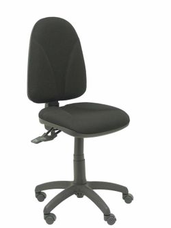 Modelo Algarra - Silla de oficina ergonómica con mecanismo asincro y regulable en altura - Asiento y respaldo tapizados en tejido BALI color negro. Espuma con forma anatómica.