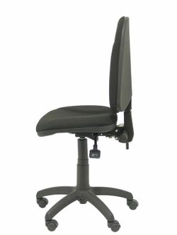 Modelo Algarra - Silla de oficina ergonómica con mecanismo asincro y regulable en altura - Asiento y respaldo tapizados en tejido BALI color negro. Espuma con forma anatómica.