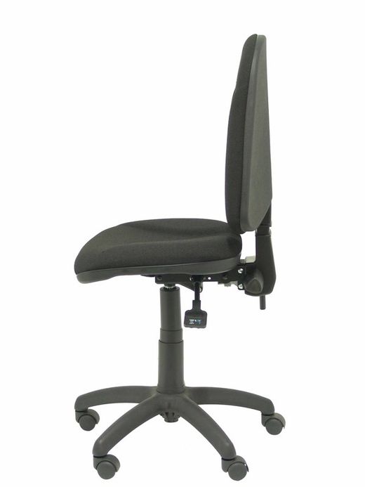 Modelo Algarra - Silla de oficina ergonómica con mecanismo asincro y regulable en altura - Asiento y respaldo tapizados en tejido BALI color negro. Espuma con forma anatómica.