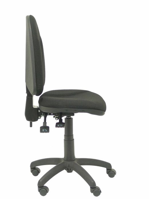 Modelo Algarra - Silla de oficina ergonómica con mecanismo asincro y regulable en altura - Asiento y respaldo tapizados en tejido BALI color negro. Espuma con forma anatómica.