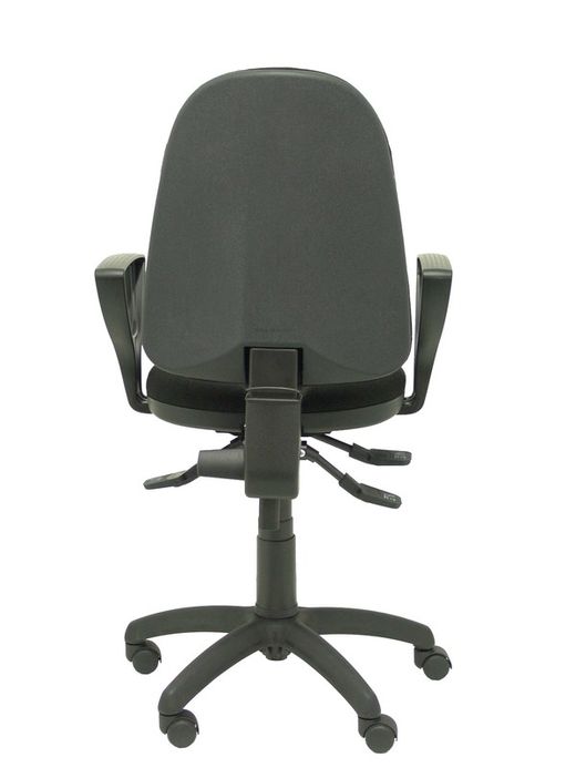 Modelo Algarra - Silla de oficina ergonómica con mecanismo asincro y regulable en altura - Asiento y respaldo tapizados en tejido BALI color negro. Espuma con forma anatómica. Brazos fijos incorporados de serie.