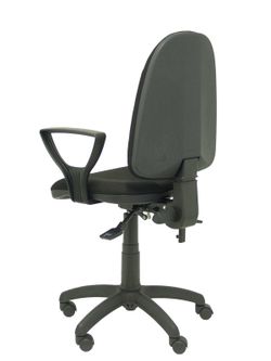 Modelo Algarra - Silla de oficina ergonómica con mecanismo asincro y regulable en altura - Asiento y respaldo tapizados en tejido BALI color negro. Espuma con forma anatómica. Brazos fijos incorporados de serie.