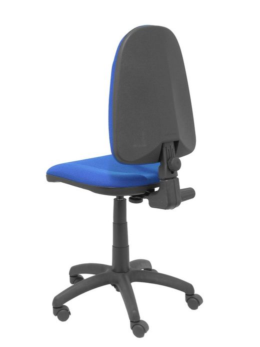 Modelo Algarra - Silla de oficina ergonómica y anatómica con mecanismo de contacto permanente y regulable en altura - Asiento y respaldo tapizados en tejido BALI color azul
