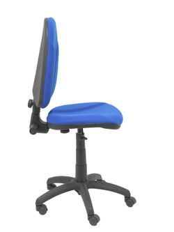 Modelo Algarra - Silla de oficina ergonómica y anatómica con mecanismo de contacto permanente y regulable en altura - Asiento y respaldo tapizados en tejido BALI color azul