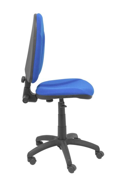 Modelo Algarra - Silla de oficina ergonómica y anatómica con mecanismo de contacto permanente y regulable en altura - Asiento y respaldo tapizados en tejido BALI color azul