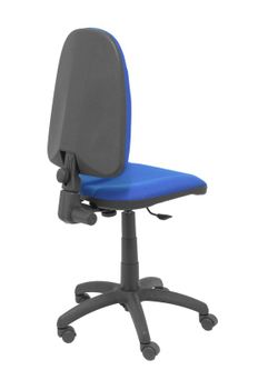 Modelo Algarra - Silla de oficina ergonómica y anatómica con mecanismo de contacto permanente y regulable en altura - Asiento y respaldo tapizados en tejido BALI color azul