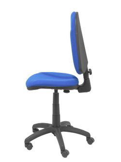 Modelo Algarra - Silla de oficina ergonómica y anatómica con mecanismo de contacto permanente y regulable en altura - Asiento y respaldo tapizados en tejido BALI color azul