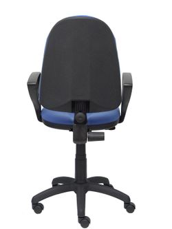 Modelo Algarra - Silla de oficina ergonómica y anatómica con mecanismo de contacto permanente y regulable en altura - Asiento y respaldo tapizados en tejido BALI color azul claro (BRAZOS FIJOS INCLUIDOS)