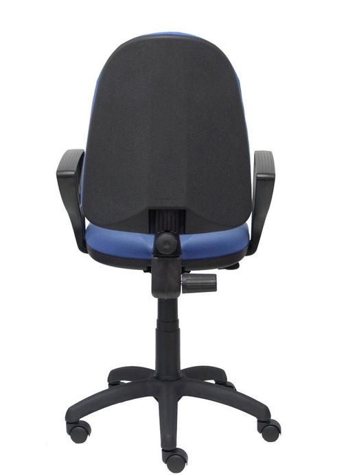 Modelo Algarra - Silla de oficina ergonómica y anatómica con mecanismo de contacto permanente y regulable en altura - Asiento y respaldo tapizados en tejido BALI color azul claro (BRAZOS FIJOS INCLUIDOS)
