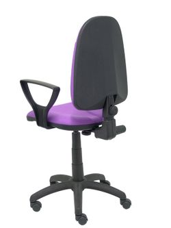 Modelo Algarra - Silla de oficina ergonómica y anatómica con mecanismo de contacto permanente y regulable en altura - Asiento y respaldo tapizados en tejido BALI color lila (BRAZOS FIJOS INCLUIDOS)
