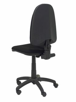 Modelo Algarra - Silla de oficina ergonómica y anatómica con mecanismo de contacto permanente y regulable en altura - Asiento y respaldo tapizados en tejido BALI color negro