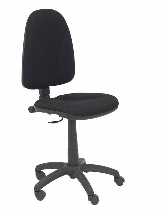 Modelo Algarra - Silla de oficina ergonómica y anatómica con mecanismo de contacto permanente y regulable en altura - Asiento y respaldo tapizados en tejido BALI color negro