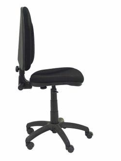 Modelo Algarra - Silla de oficina ergonómica y anatómica con mecanismo de contacto permanente y regulable en altura - Asiento y respaldo tapizados en tejido BALI color negro