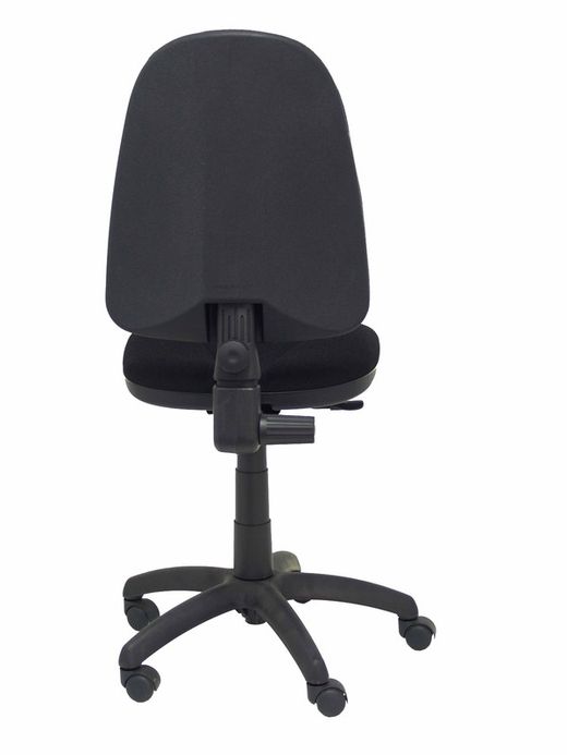 Modelo Algarra - Silla de oficina ergonómica y anatómica con mecanismo de contacto permanente y regulable en altura - Asiento y respaldo tapizados en tejido BALI color negro