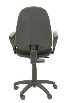 Modelo Algarra - Silla de oficina ergonómica y anatómica con mecanismo de contacto permanente y regulable en altura - Asiento y respaldo tapizados en tejido BALI color negro (BRAZOS FIJOS INCLUIDOS)