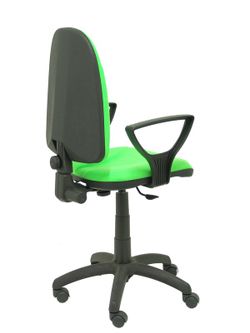 Modelo Algarra - Silla de oficina ergonómica y anatómica con mecanismo de contacto permanente y regulable en altura - Asiento y respaldo tapizados en tejido BALI color pistacho (BRAZOS FIJOS INCLUIDOS)