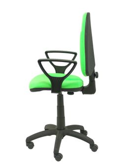 Modelo Algarra - Silla de oficina ergonómica y anatómica con mecanismo de contacto permanente y regulable en altura - Asiento y respaldo tapizados en tejido BALI color pistacho (BRAZOS FIJOS INCLUIDOS)