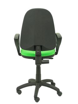 Modelo Algarra - Silla de oficina ergonómica y anatómica con mecanismo de contacto permanente y regulable en altura - Asiento y respaldo tapizados en tejido BALI color pistacho (BRAZOS FIJOS INCLUIDOS)