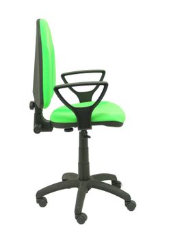 Modelo Algarra - Silla de oficina ergonómica y anatómica con mecanismo de contacto permanente y regulable en altura - Asiento y respaldo tapizados en tejido BALI color pistacho (BRAZOS FIJOS INCLUIDOS)