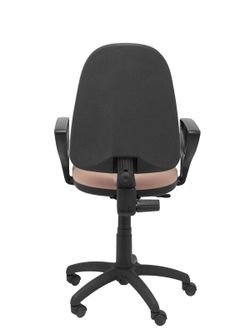 Modelo Algarra - Silla de oficina ergonómica y anatómica con mecanismo de contacto permanente y regulable en altura - Asiento y respaldo tapizados en tejido BALI color rosa (BRAZOS FIJOS INCLUIDOS)