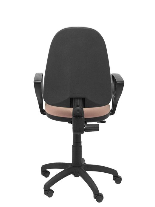 Modelo Algarra - Silla de oficina ergonómica y anatómica con mecanismo de contacto permanente y regulable en altura - Asiento y respaldo tapizados en tejido BALI color rosa (BRAZOS FIJOS INCLUIDOS)
