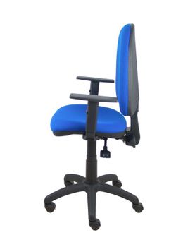 Modelo Ayna S- Silla de oficina ergonómica con mecanismo asincro y regulable en altura - Asiento y respaldo tapizados en tejido BALI color azul.