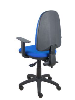 Modelo Ayna S- Silla de oficina ergonómica con mecanismo asincro y regulable en altura - Asiento y respaldo tapizados en tejido BALI color azul.