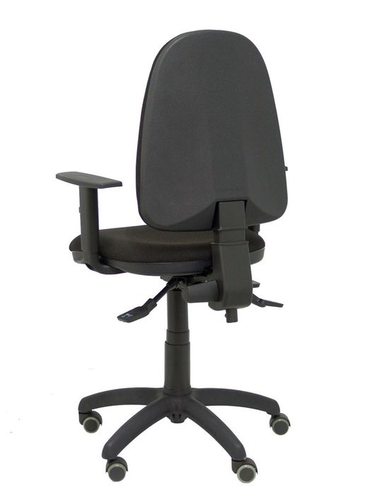 Modelo Ayna S - Silla de oficina ergonómica con mecanismo asincro y regulable en altura - Asiento y respaldo tapizados en tejido BALI color negro. Brazos regulables en altura.