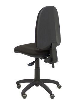 Modelo Ayna - Silla de oficina ergonómica con mecanismo asincro y regulable en altura - Asiento y respaldo tapizados en tejido BALI color negro