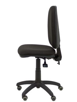 Modelo Ayna - Silla de oficina ergonómica con mecanismo asincro y regulable en altura - Asiento y respaldo tapizados en tejido BALI color negro