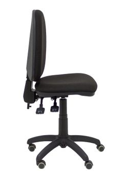 Modelo Ayna - Silla de oficina ergonómica con mecanismo asincro y regulable en altura - Asiento y respaldo tapizados en tejido BALI color negro