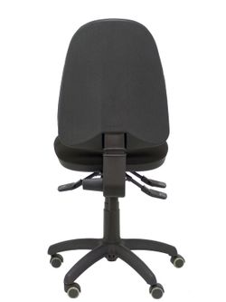Modelo Ayna - Silla de oficina ergonómica con mecanismo asincro y regulable en altura - Asiento y respaldo tapizados en tejido BALI color negro