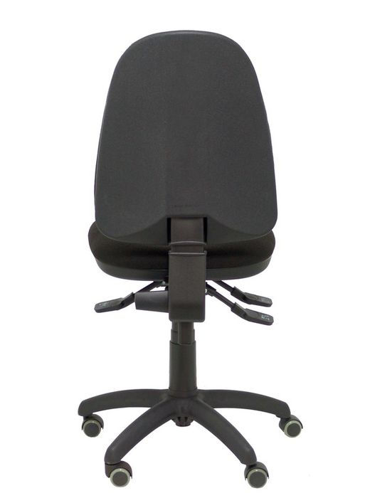 Modelo Ayna - Silla de oficina ergonómica con mecanismo asincro y regulable en altura - Asiento y respaldo tapizados en tejido BALI color negro