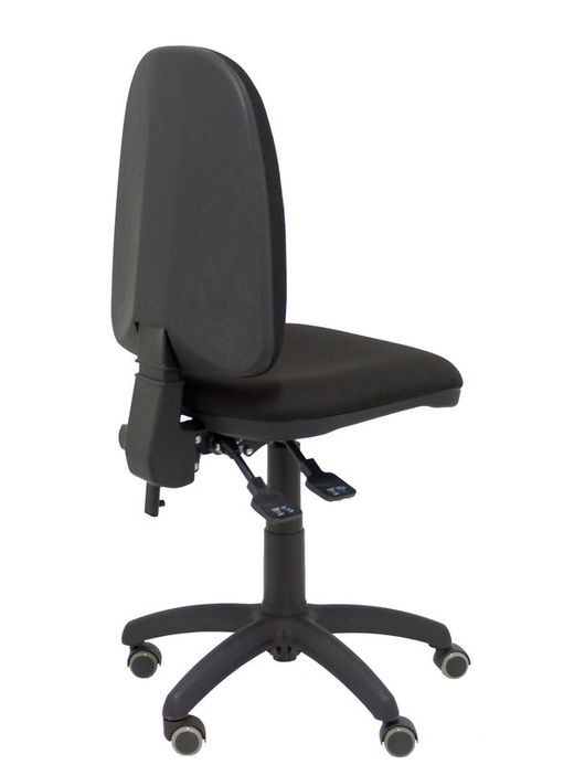 Modelo Ayna - Silla de oficina ergonómica con mecanismo asincro y regulable en altura - Asiento y respaldo tapizados en tejido BALI color negro