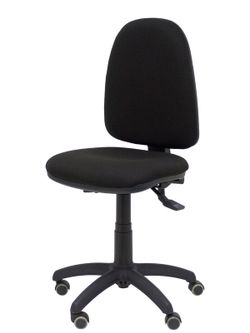 Modelo Ayna - Silla de oficina ergonómica con mecanismo asincro y regulable en altura - Asiento y respaldo tapizados en tejido BALI color negro