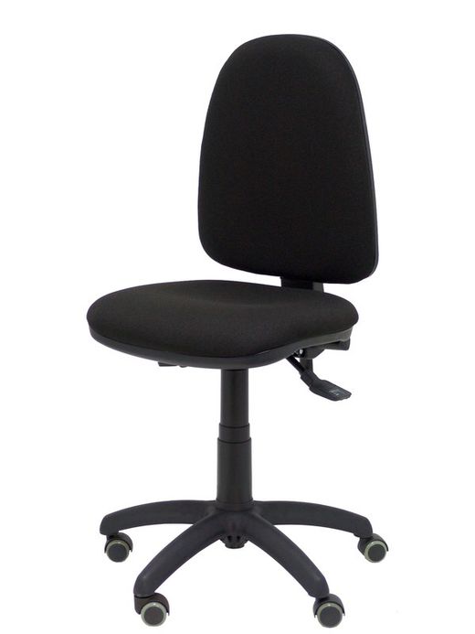 Modelo Ayna - Silla de oficina ergonómica con mecanismo asincro y regulable en altura - Asiento y respaldo tapizados en tejido BALI color negro