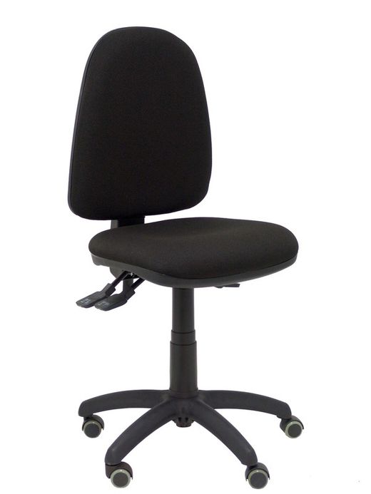Modelo Ayna - Silla de oficina ergonómica con mecanismo asincro y regulable en altura - Asiento y respaldo tapizados en tejido BALI color negro