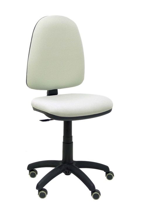 Modelo Ayna - Silla de oficina ergonómica con mecanismo de contacto permanente, regulable en altura y ruedas de parqué - Asiento y respaldo tapizados en tejido BALI color gris