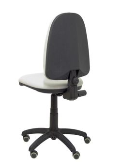 Modelo Ayna - Silla de oficina ergonómica con mecanismo de contacto permanente, regulable en altura y ruedas de parqué - Asiento y respaldo tapizados en tejido BALI color gris