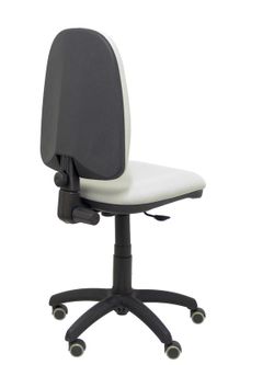 Modelo Ayna - Silla de oficina ergonómica con mecanismo de contacto permanente, regulable en altura y ruedas de parqué - Asiento y respaldo tapizados en tejido BALI color gris