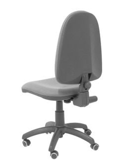 Modelo Ayna  Silla de oficina ergonómica con mecanismo de contacto permanente, regulable en altura y ruedas de parqué  Asiento y respaldo tapizados en tejido BALI color gris oscuro
