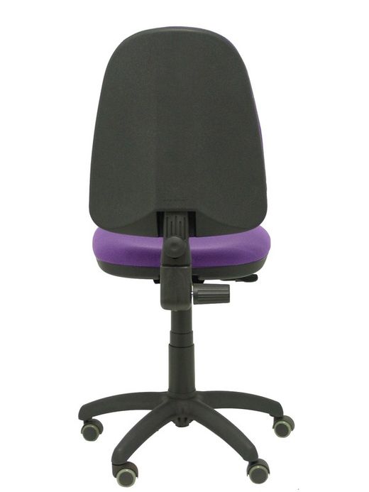 Modelo Ayna - Silla de oficina ergonómica con mecanismo de contacto permanente, regulable en altura y ruedas de parqué - Asiento y respaldo tapizados en tejido BALI color lila