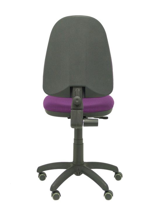 Modelo Ayna - Silla de oficina ergonómica con mecanismo de contacto permanente, regulable en altura y ruedas de parqué - Asiento y respaldo tapizados en tejido BALI color morado