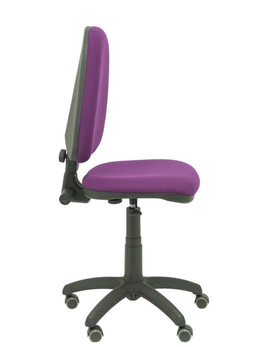 Modelo Ayna - Silla de oficina ergonómica con mecanismo de contacto permanente, regulable en altura y ruedas de parqué - Asiento y respaldo tapizados en tejido BALI color morado