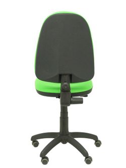 Modelo Ayna - Silla de oficina ergonómica con mecanismo de contacto permanente, regulable en altura y ruedas de parqué - Asiento y respaldo tapizados en tejido BALI color pistacho