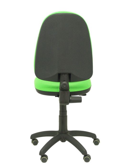 Modelo Ayna - Silla de oficina ergonómica con mecanismo de contacto permanente, regulable en altura y ruedas de parqué - Asiento y respaldo tapizados en tejido BALI color pistacho