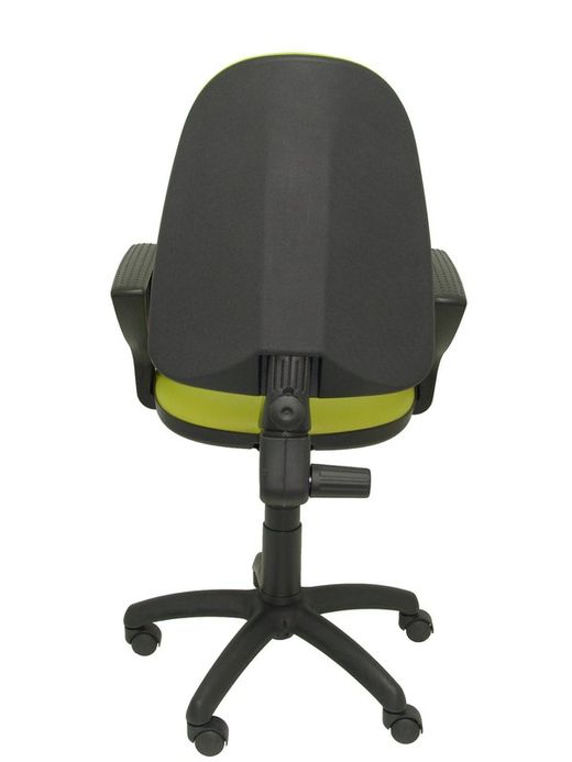 Modelo Ayna - Silla de oficina ergonómica con mecanismo de contacto permanente y regulable en altura - Asiento y respaldo tapizados en similpiel color verde pistacho (BRAZOS FIJOS INCLUIDOS)